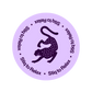 Parche de vitaminas para relajarse Stiq Patches Relax con diseño de leopardo violeta.