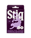 Parches para granos Stiq Patches con tecnología hidrocoloide y forma de estrella violeta, 30 parches por envase  (violet)